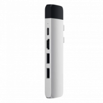 Хаб Satechi Aluminum Type-C Pro Hub Adapter with Ethernet Silver (ST-TCPHES)