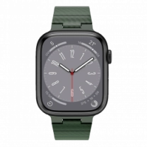 Ремінець Wiwu для Apple Watch 42/44/45/49mm Carbon Fiber pattern magnetic watch band Green