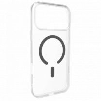 Чохол Puro Cover in TPU+PC "LITE MAG" with Magsafe for iPhone 17 Pro, Тransparent and dark grey PUIPC17P63LITEMDKGR