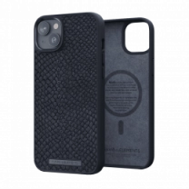 Чехол Njord Salmon Leather MagSafe Case Black для iPhone 14 Plus (NA42SL00)