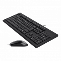 Комплект A4Tech клавіатура+мишка KR-85+OP-720S, USB, Чорна