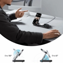Бездротова зарядна станція ANKER MagGo Wireless Charging Station 15W 3-in-1 Pad (Чорний)