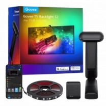 Набір адаптивного підсвічування Govee H605C Envisual TV Backlight T2 with Dual Cameras 75-85', RGBIC, WI-FI/Bluetooth, чорний