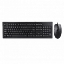 Комплект A4Tech клавіатура+мишка KR-85+OP-720S, USB, Чорна