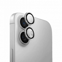 Линза на камеру +NEU Chatel Metal Frame Lens Protector Glass for iPhone 16/16 Plus Silver