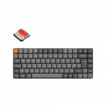 Клавиатура механическая Keychron K3 Max 84Key, Gateron MX 2.0 Red, WL/BT/USB-A, QMK, EN/UKR, White Led