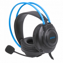 Навушники A4-Tech FH200i (Blue) з мікрофоном,колір сірий + блакитний