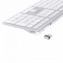 Клавіатура A4-Tech Fstyler FBX50C бездротовa, колір білий