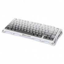 Клавіатура механічна GravaStar Mercury K1 80keys, GravaStar x Kailh Cheery Pink, EN/UKR, BT/WL/USB, білий