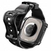 Чохол та ремінець 2в1 Spigen для Apple Watch Ultra 49mm Rugged Armor Pro, Black(ACS05460)
