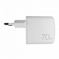 Адаптер Puro GaN Wall Charger with 2 USB-C ports, 70W, white PUFCMTCUSBCC70WGWHI