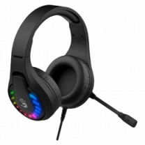 Гарнітура ігрова Bloody G230p з LED підсвічуванням, чорний колір, USB + 3.5 jack