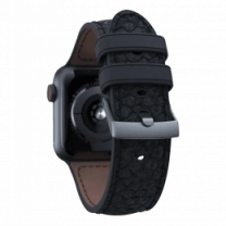 Ремешок Njord Salmon Leather Strap Dark Grey для Apple Watch 45mm/44mm (SL14120)