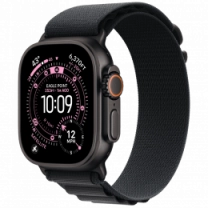 Apple Watch Ultra 3 GPS + Cellular 49mm Black Titanium Case with Black Alpine Loop - Large (MF0X4)