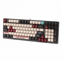 Механічна клавіатура A4Tech Bloody S98 (Pixels Red), USB, сіро-біла