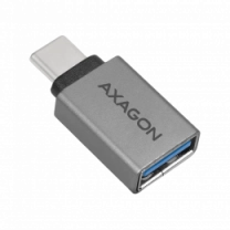 Адаптер AXAGON RUCM-AFA USB 3.0 Type-C Male-Type-A рамка алюминиевая, Серый