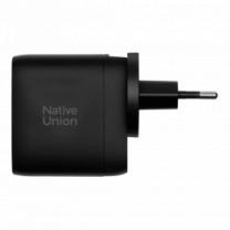Зарядний пристрій Native Union Fast GaN Charger PD 67W 3 Ports Black (FAST-PD67-BLK-2CA)