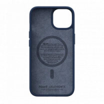 Чохол Njord Salmon Leather MagSafe Case Blue for iPhone 14 Plus (NA42SL01)