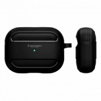 Чохол Spigen для Apple AirPods Pro 2 Rugged Armor, Black(ACS05482)