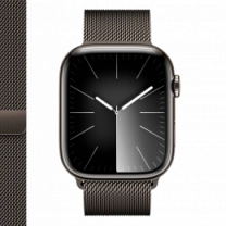 Apple Watch Series 9 45mm GPS + Cellular Graphite Stainless Steel Case with Graphite Milanese Loop (MRMX3)