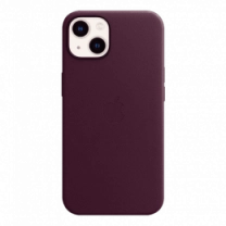 Чехол iPhone 13 Leather Case with MagSafe - Dark Cherry (MM143)