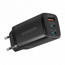 Сетевое зарядное устройство AXAGON ACU-DPQ65, 3x port (USB + dual USB-C), PD3.0/QC4+/PPS/Apple, 65W,