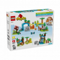 Конструктор LEGO DUPLO Town Семейства диких животных 3-в-1