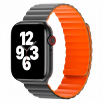 Ремешок Wiwu для Apple Watch 38/40/41mm Magnetic silicone watch band Gray-Orange
