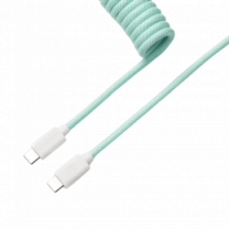 Кабель USB-A/USB-C > USB-C заряджання/синхронізації Keychron, 1.36м, Type-C, Coiled Aviator, м'ятний