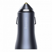 АЗП Baseus USB+USB-C Golden Contactor Pro 40W with Type-C to Lightng Cable Dark Gray (TZCCJD-B0G)