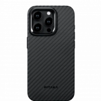 Чехол Pitaka MagEZ Case Pro 4 Twill 1500D Black/Grey for iPhone 15 Pro Max (KI1501PMP)