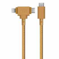 Нативная линия Белт Кабель Universal USB-C to USB-C/Lightning Kraft (1.5 m) (BELT-CCL-KFT-NP)