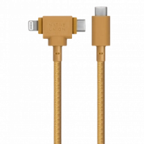 Native Union Belt Cable Universal USB-C to USB-C/Lightning Kraft (1.5 m) (BELT-CCL-KFT-NP)
