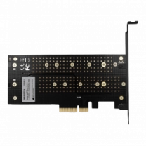 Aдаптер AXAGON PCEM2-D PCIe NVMe+SATA M.2 adapter