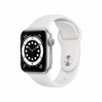 Apple Watch S6 44mm Sil Alu Case with White Sp Band (M00D3) БУ