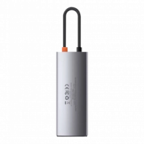 Хаб Baseus Multifunctional Metal Gleam 6- in-1 Type-C (Gray) (CAHUB-CW0G)