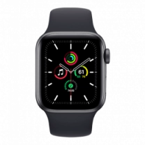 Смарт-часы Apple Watch SE 44mm Space Gray Aluminum Case with Midnight Sport Band (MKQ63)