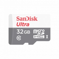Карта пам'яті SanDisk MicroSDXC 32GB UHS-I Class 10 Ultra + SD adapter (SDSQUNR-032G-GN3MA)