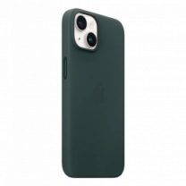 Чехол кожаный iPhone 14 Leather Case with MagSafe Forest Green (MPP53)