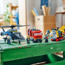 Конструктор LEGO City Ремикс вертолетов, пожарных машин и подводных лодок