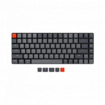 Клавіатура механічна K3 84Key, Optical Blue, BT/USB-A, Hot-swap, Low Profile, EN/UKR, White LED, Чор