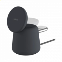БЗП Belkin 2в1 MagSafe iPhone/Watch/AirPods, Charcoal Mass