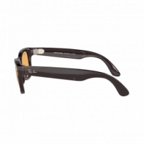 Смарт-очки Ray-Ban Meta Wayfarer Shiny Rebel Black/Amber size XXL (RW4008 675385 53-22)