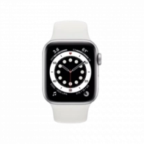 Apple Watch S6 44mm Sil Alu Case with White Sp Band (M00D3) БУ