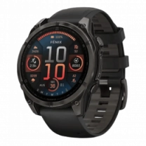 Garmin Fenix 8 47mm AMOLED Sapphire Carbon Gray DLC Titanium w.Black/Pebble Gray S.Band Б/У