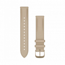 Ремінець Garmin 18mm Band, Light Sand Leather + Cream Gold