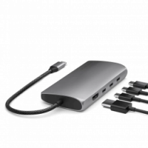 Satechi USB-C Multiport Adapter 8K with Ethernet V3 Space Gray (ST-P8KEM)