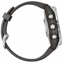 Garmin Fenix 7S Pro Solar Silver w. Graphite Band (010-02776-00/01)