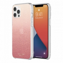 Чохол Kate Spade iPhone 12 Pro Max Glitter Ombre Sunset Pink (KSIPH-154-GLOSN)