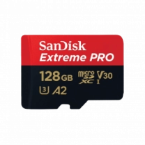 Карта пам'яті SanDisk Extreme Pro microSDXC 128GB UHS-I U3 + SD адаптер (SDSQXCD-128G-GN6MA)
